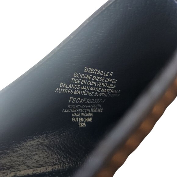 Womens Blue Suede Mules Square Toe Western Design Size 8 - Picture 8 of 10